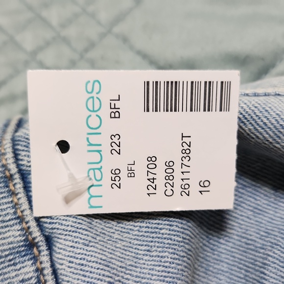 NWT maurices vintage slim straight high rise jeans - Picture 4 of 6